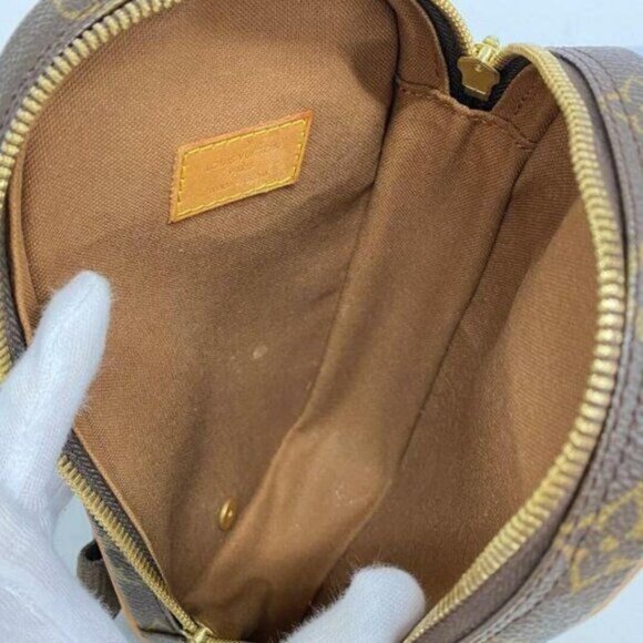Authentic Louis Vuitton Monogram Gange Pochette Crossbody Bag Bum Shoulder Waist - Picture 7 of 11